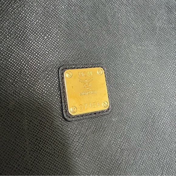 MCM Black and Gold Structured Tote Large - Picture 3 of 14